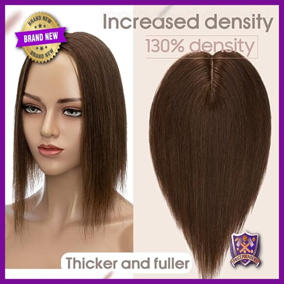 Silk Base Human Hair Topper 130% Density 12\
